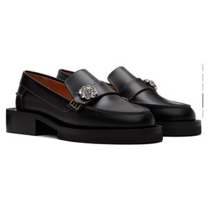 Ganni Black Embellished Loafers